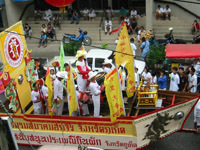 Colourful procession