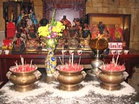 The festival is centred around the Chinese shrines