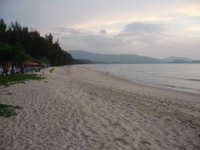 The quiet northern end of Bang Tao Beach