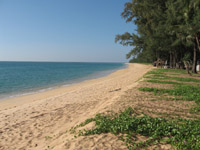 Mai Khao Beach is a great stretch of sand but not ideal for swimming