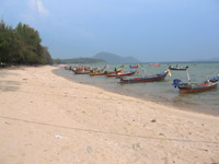 Rawai beach has many longtails that you can rent to visit the islands