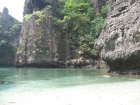 The Phi Phi islands include many sheltered beaches in secluded coves