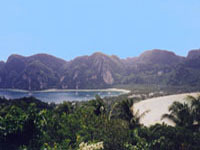 Ton Sai Bay and Loh Dalam Bay are separated by a sandy isthmus only 200-meters across