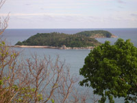 Koh Kaeo Yai as viewed from Cape Promthep