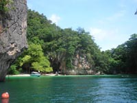 There are many beautiful secluded beaches around Krabi Bay