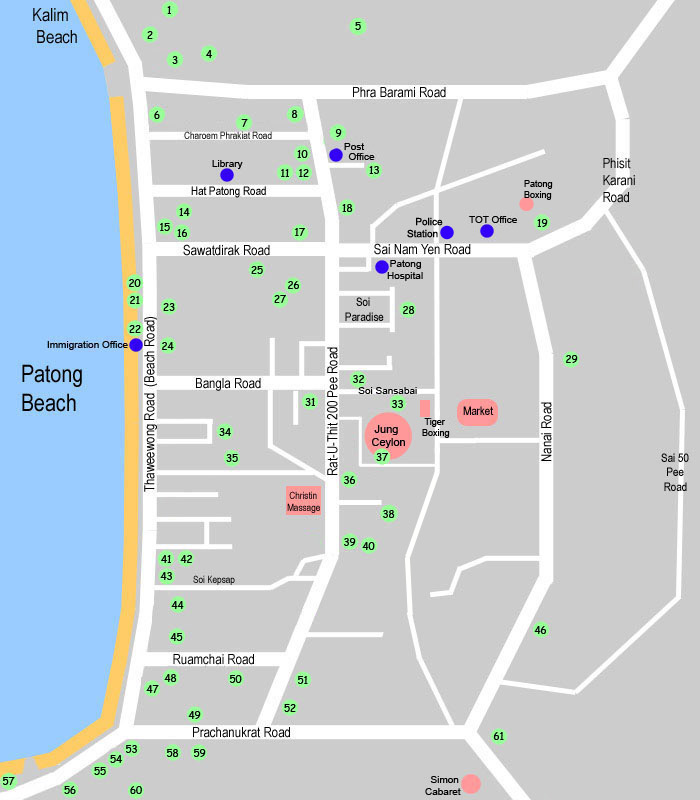Phuket - Map Patong